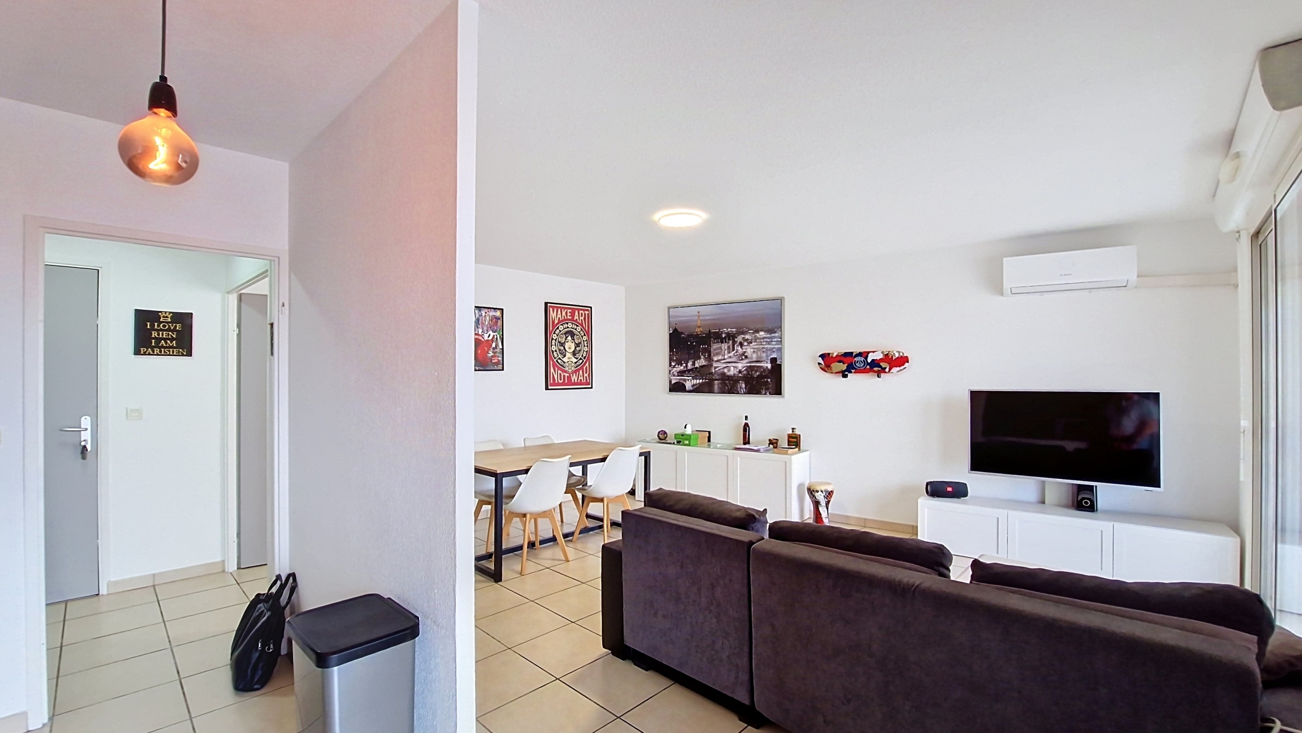pal_00001 Appartement T3 lumineux de 66 m² Carrez (69 m² au sol) avec terrasse — Vue dégagée – Proche commodités