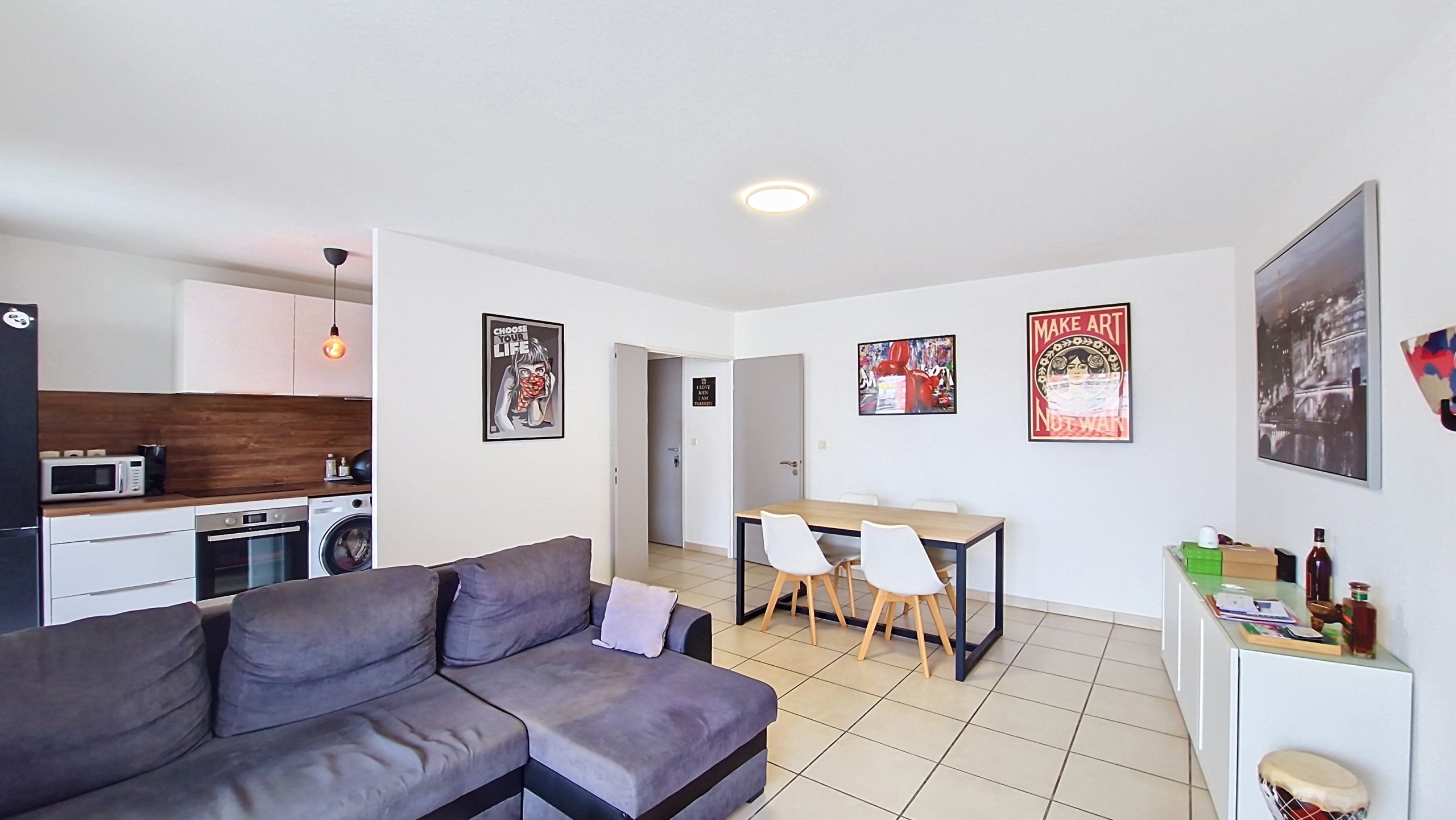 pal_00002 Appartement T3 lumineux de 66 m² Carrez (69 m² au sol) avec terrasse — Vue dégagée – Proche commodités