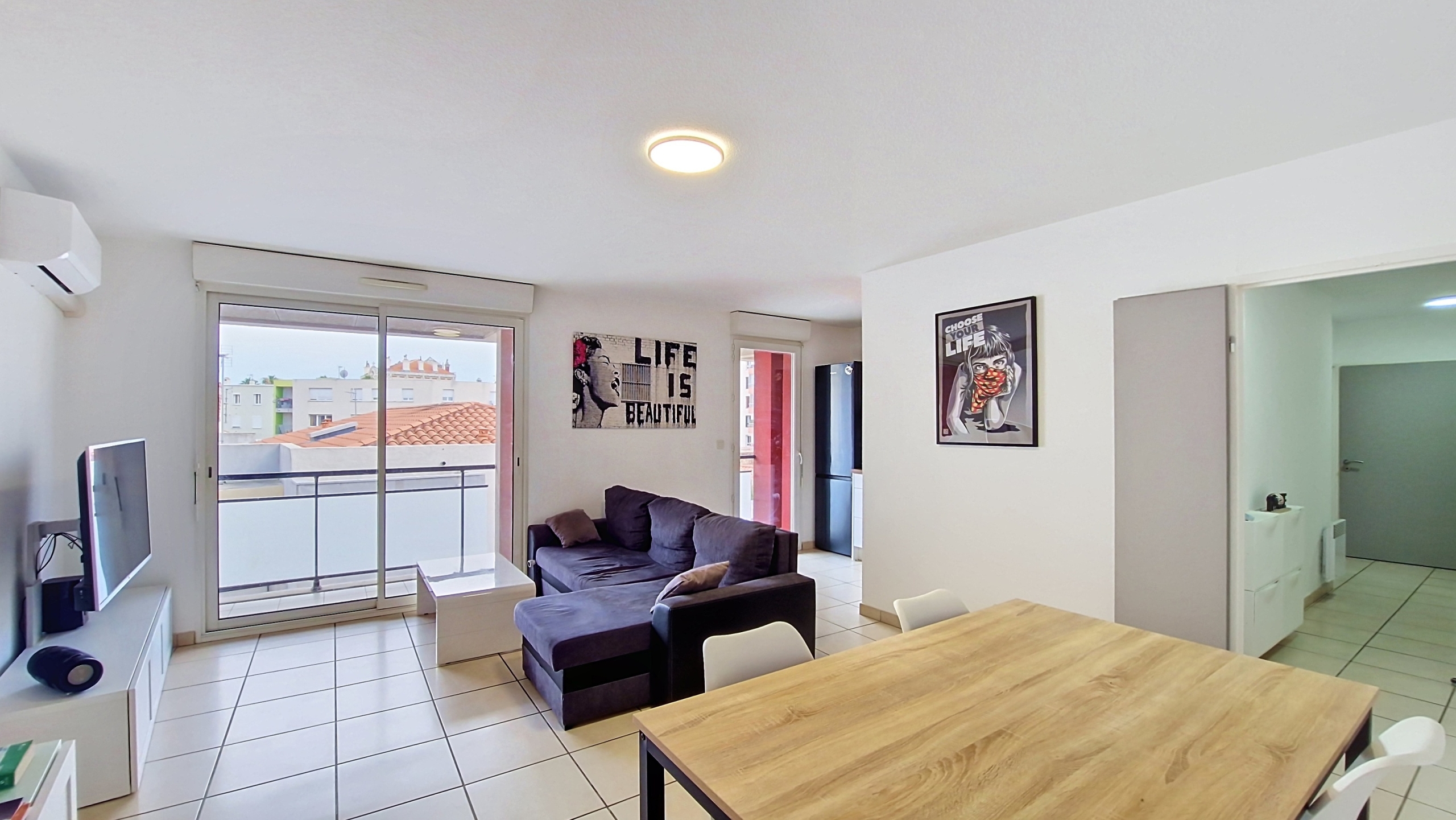 pal_00004 Appartement T3 lumineux de 66 m² Carrez (69 m² au sol) avec terrasse — Vue dégagée – Proche commodités